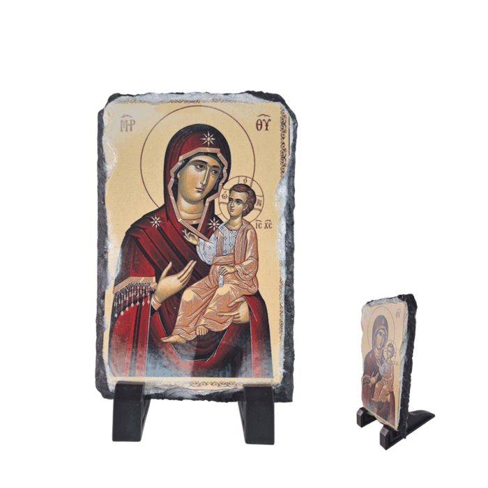 Πέτρα με την Παναγία διάσταση 10x15cm σε Matt - Image 1