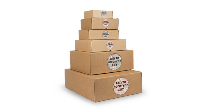 Εκτύπωση Αυτοκόλλητα για Συσκευασία Κουτιά Κούριερ - Image 1