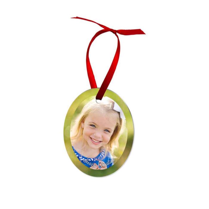 Χριστουγεννιάτικο Οβάλ Αλουμινίου με Εκτύπωση - Image 1