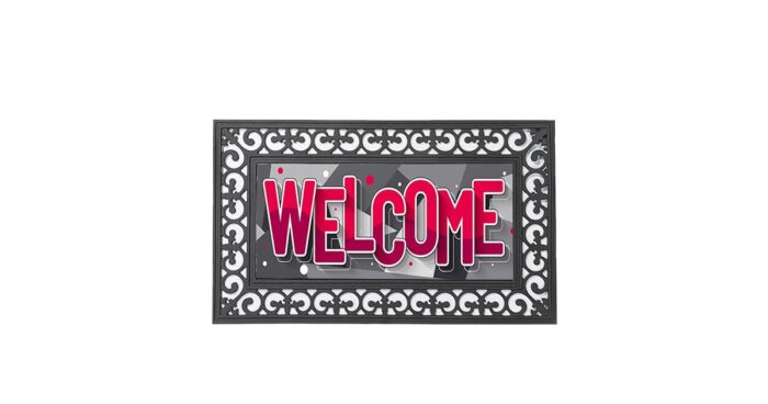 Πατάκι εισόδου Welcome Εξωτερικού Χώρου 45x75 cm με pvc εξωτερικό 25x56cm - Image 2