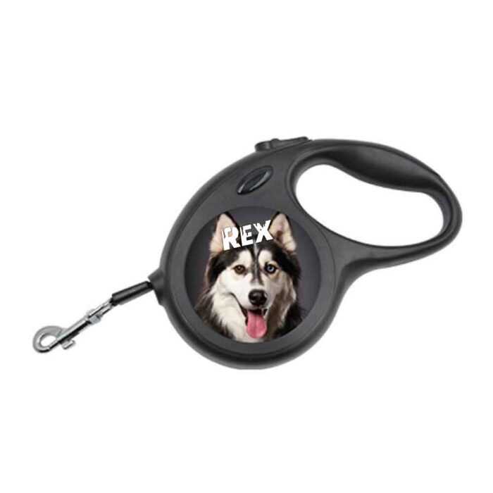 Πτυσσόμενο λουρί σκύλου 7m με φωτογραφία και όνομα - Image 1