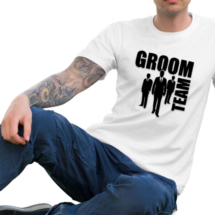 Groom Team Bachelor T-shirt κοντομάνικο - Image 1