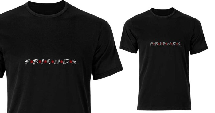 T-shirt με Strass Friends - Image 3