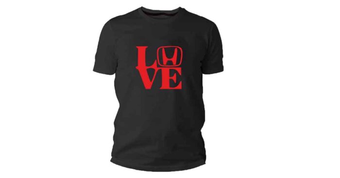 Honda love t-shirt - Image 5