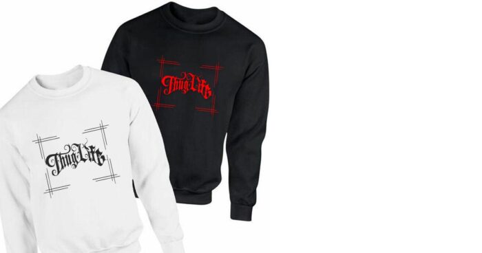 Thug Life φούτερ χωρίς κουκούλα - Image 4