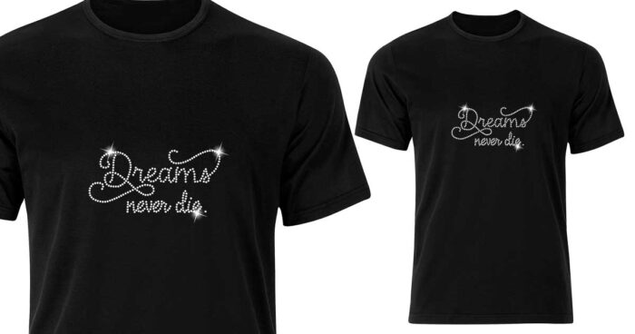 T-shirt με Strass Dreams Never Die - Image 3