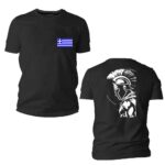 Tshirt Spartan με Ελληνική Σημαία