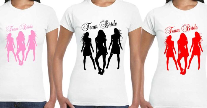 Team Bride Ladies Tshirt - Image 5
