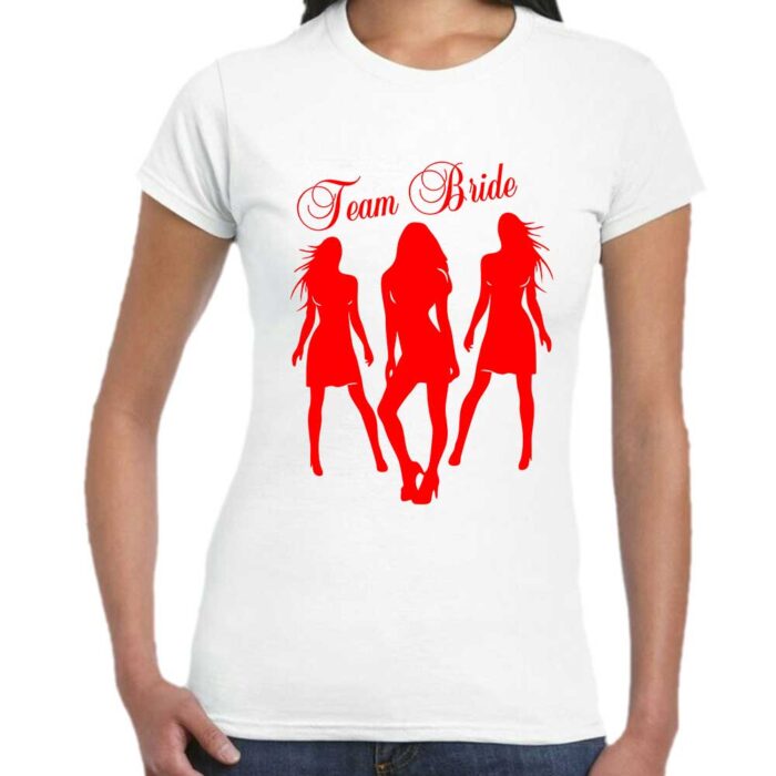 Team Bride Ladies Tshirt - Image 3